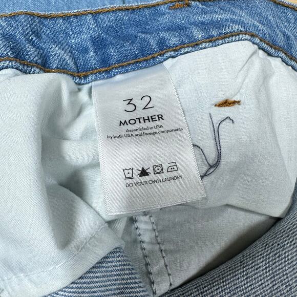 Mother Snacks! NWT The Fun Dip Utility Puddle Jeans Size 32 High Rise 80s 90s - Picture 8 of 11